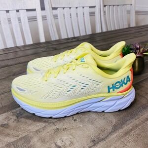 Hoka One One Yellow and Blue Women's Sneakers guc
